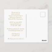 3in1 - Eucalyptus Bewaar datum, Trouw Uitnodiging (Achterkant)