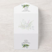 3in1 Eucalyptus Groenelementen FOTO Trouwbudget RS All In One Uitnodiging (Buitenkant)