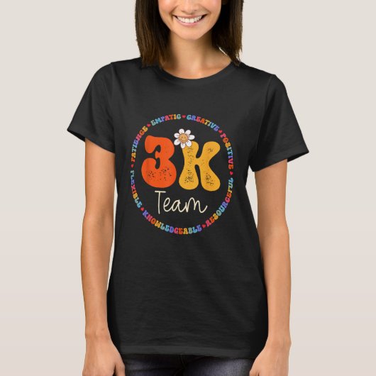 3K Team Crew Squad Docent Kleuterschool Kinder Ele T-shirt (Voorkant)