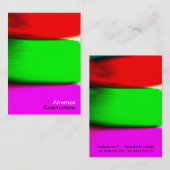 3kleuren visitekaartje (Voorkant / Achterkant)