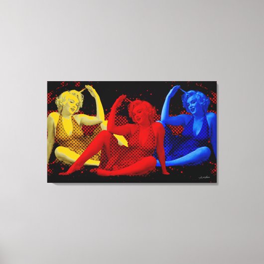 3Marilyn Canvas Afdruk (Voorkant)