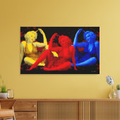 3Marilyn Canvas Afdruk (Insitu (Woonkamer))
