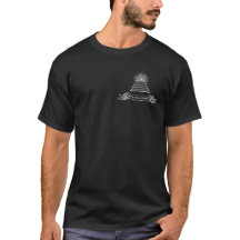 3MF Driehoek Illuminati Zwart T-shirt