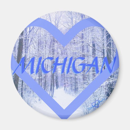 3MICHIGAN WINTER PERIHEART MAGNEET (Voorkant)