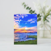 3NEW LAKE SUNSET BRIEFKAART (Staand voorkant)