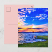 3NEW LAKE SUNSET BRIEFKAART (Voorkant / Achterkant)