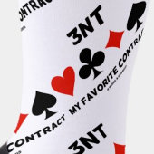 3NT Mijn favoriete contract Vier Kaart Suits Bridg Sokken