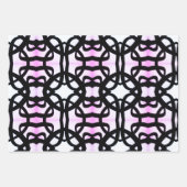 3pc Eclectic Print Wrapping Papier Inpakpapier Vel (Voorkant)