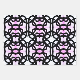 3pc Eclectic Print Wrapping Papier Inpakpapier Vel