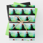 3pc sneeuwman inpakpapier (In situ)