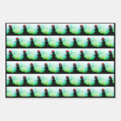 3pc sneeuwman inpakpapier (Voorkant)