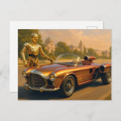 3PO-auto Briefkaart (Voorkant / Achterkant)