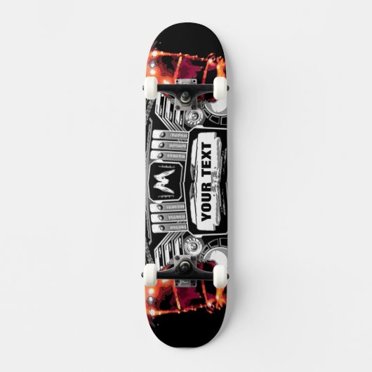 ~3pop ART~ SCHAATS DECK, AANPASSEN HET! Skateboard (Voorkant)