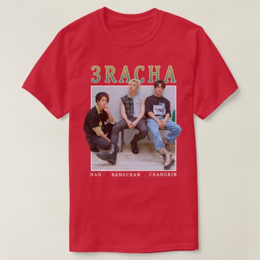 3RACHA Stray Kinder  Retro Style 90s T-shirt (Design voorkant)