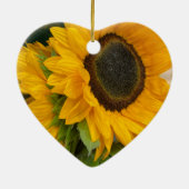 3rd Anniversary Editable Sunflower Keramisch Ornament (Achterkant)