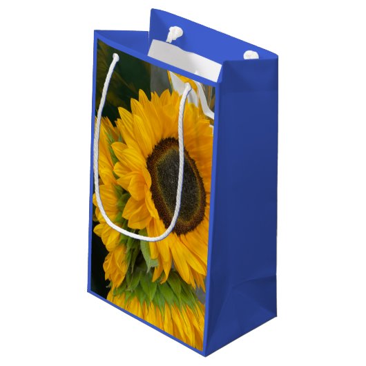 3rd Anniversary Sunflower Klein Cadeauzakje (Achterkant Gekanteld)