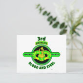 3RD ARMORED CAVALRY REGIMENT"RAVE RIFLES" BRIEFKAART (Staand voorkant)
