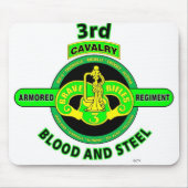 3RD ARMORED CAVALRY REGIMENT"RAVE RIFLES" MUISMAT (Voorkant)