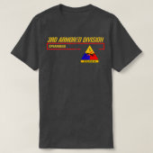 3rd Armored Division Zip T-shirt (Design voorkant)