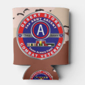 3rd Army Desert Storm-veteraan  Blikjeskoeler (Achterkant)