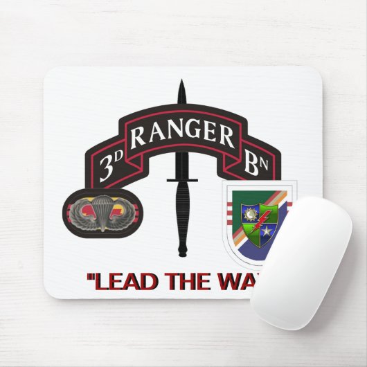 3RD BATTALION 75E RANGER REGIMENT MOUSEPAD MUISMAT (Met muis)