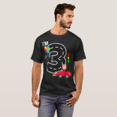 3rd Birthday Boys Race Car RaceCar  3 Year Old  T-shirt (Voorkant volledig)