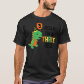 3rd Birthday Dinosaur Boys T-Rex Matching Family P T-shirt (Voorkant)