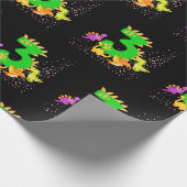 3rd Birthday. Dinosaur Design. My third birthday.  Cadeaupapier (Hoek)