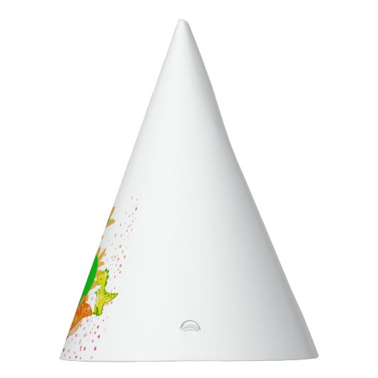 3rd Birthday. Dinosaur Design. My third birthday.  Feesthoedjes (Rechts)