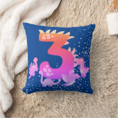3rd Birthday. Dinosaur Design. My third birthday.  Kussen (Deken)