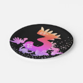 3rd Birthday. Dinosaur Design. My third birthday.  Papieren Bordje (Gekanteld)