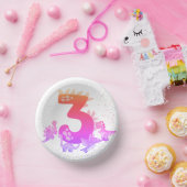 3rd Birthday. Dinosaur Design. My third birthday. Papieren Kommen (Feest)