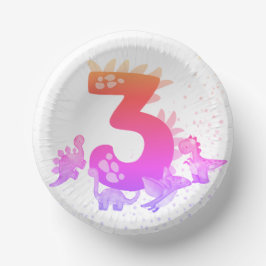 3rd Birthday. Dinosaur Design. My third birthday.  Papieren Kommen