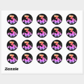 3rd Birthday. Dinosaur Design. My third birthday.  Ronde Sticker (Vel)