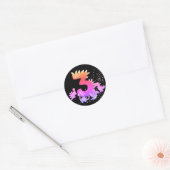3rd Birthday. Dinosaur Design. My third birthday.  Ronde Sticker (Envelop)