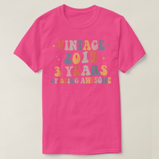 3rd Birthday Gift 2019 Limited Edition 3 Y T-shirt (Design voorkant)