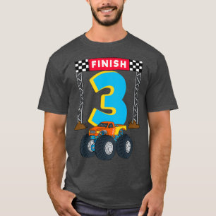 3rd Birthday Monster Truck Car T-shirt