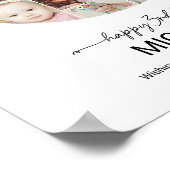 3rd Birthday Number 3 Photo Collage Custom Picture Poster (Hoek)