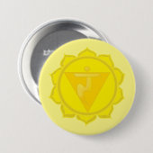 3rd Chakra Manipura Badge Ronde Button 7,6 Cm (Voorkant /achterkant)