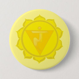 3rd Chakra Manipura Badge Ronde Button 7,6 Cm