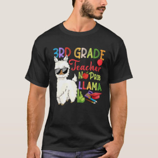 3RD-docent Prob Llama Funny Llama Back T T-shirt