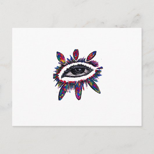 3'rd eye card  special design for spiritual people briefkaart (Voorkant)