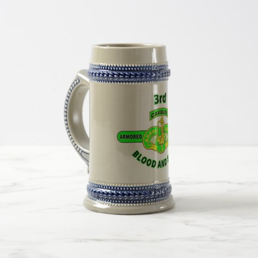 3RD GEARMOREERD CAVALRY REGIMENT "RAVE RIFLES" BIERPUL (Voorkant links)