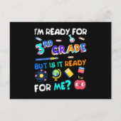 3rd Grade Back to School Third Grade 1st Day of Aankondigingskaart (Voorkant)