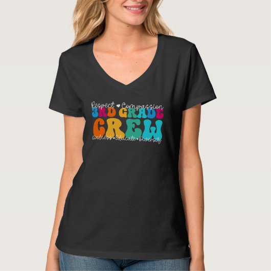 3rd Grade Crew Appreciation Week Back to School T-shirt (Voorkant)
