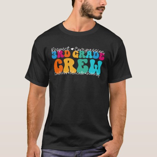 3rd Grade Crew Appreciation Week Terug naar School T-shirt (Voorkant)