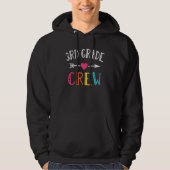 3rd Grade Crew Third Grade Back To School Teachers Hoodie (Voorkant)