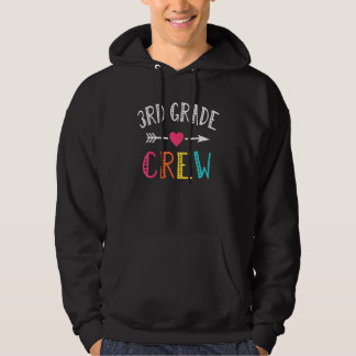 3rd Grade Crew Third Grade Back To School Teachers Hoodie