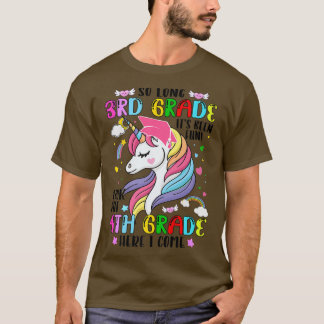 3rd Grade Graduation Magical Unicorn 4th Grade Her T-shirt