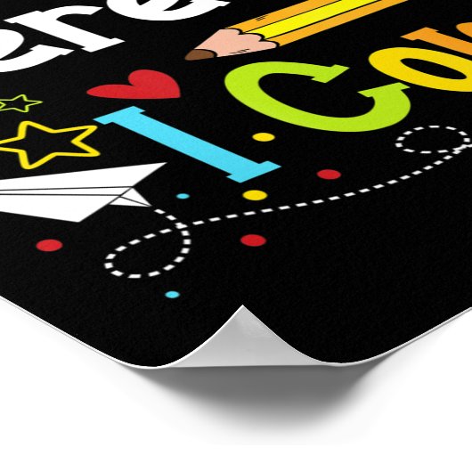 3rd Grade Here I Come Teacher Back To School Boys Poster (Hoek)